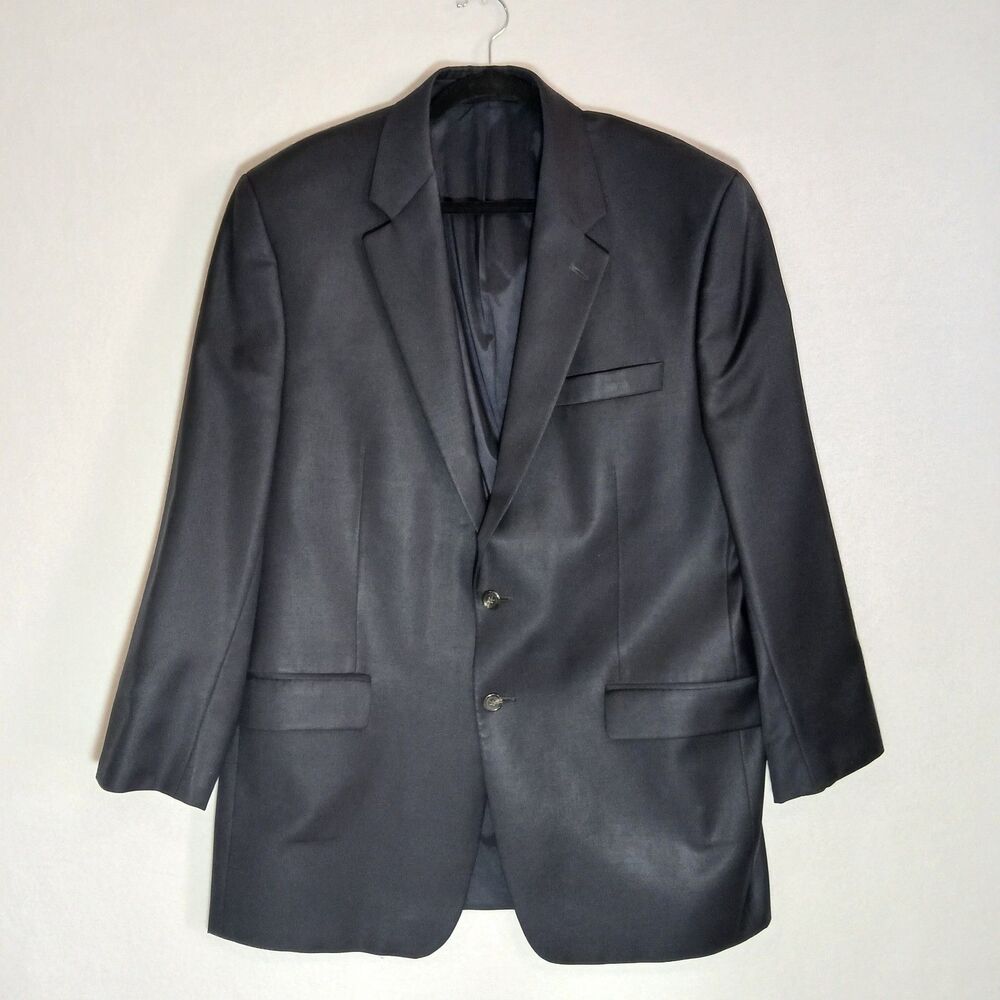 Lauren Ralph Lauren Men's Dark Navy Wool Two-Button Notch Lapel Blazer 44L #721